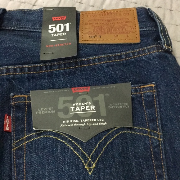 New Levi’s Taper 501 Premium Jeans - Picture 5 of 7